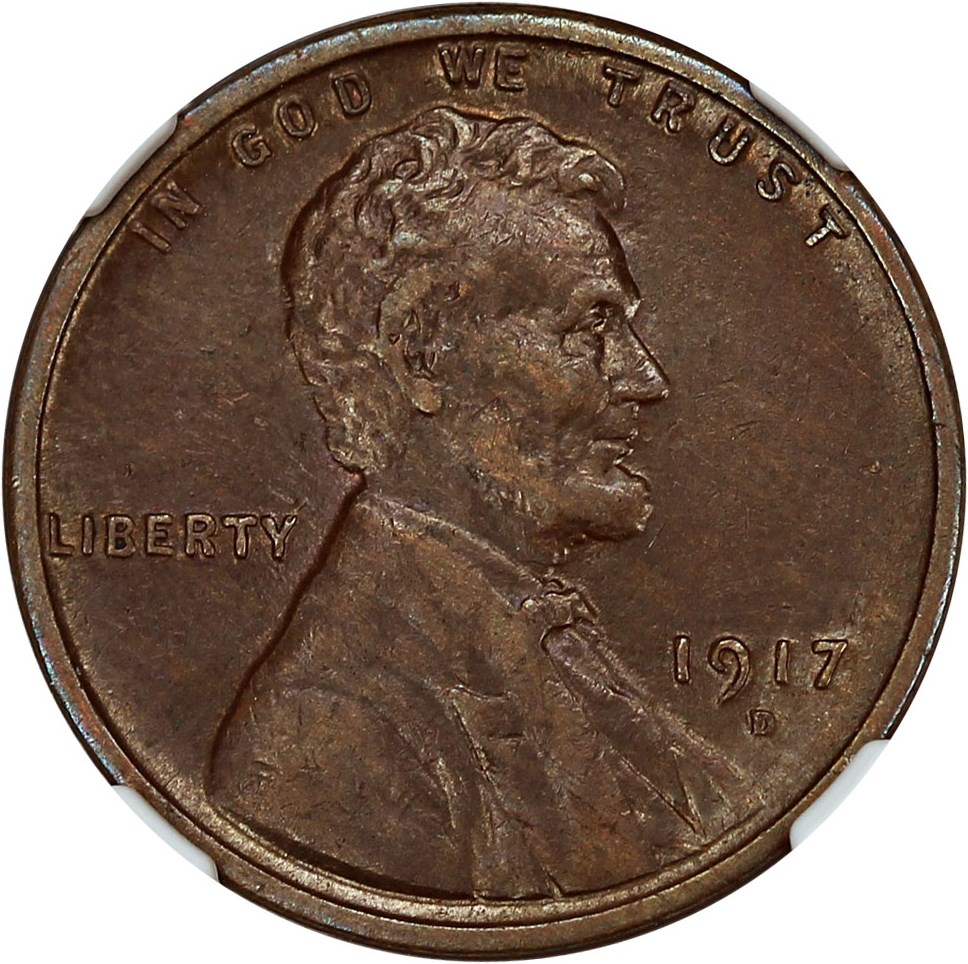 image for: 1917-D 1c NGC XF40 BN
