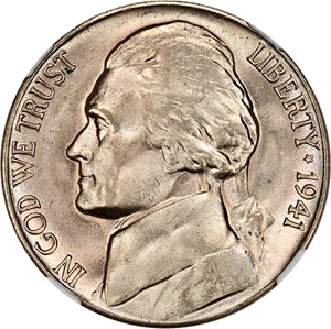 image for: 1941-D 5c NGC MS64