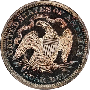 image for: 1869 25c PCGS Proof 66 CAM