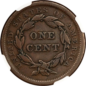 image for: 1840 1c NGC Fine Details (Large Date, Obverse Graffiti)