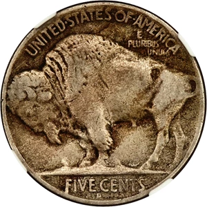 image for: 1926-D 5c NGC VF Details (Obverse Wheel Mark)