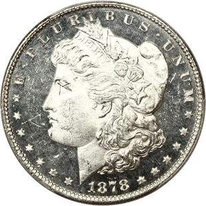 image for: 1878 7/8TF $1 PCGS MS64 DMPL (Weak)