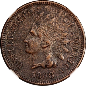 image for: 1868 1c NGC AU Details (Cleaned)
