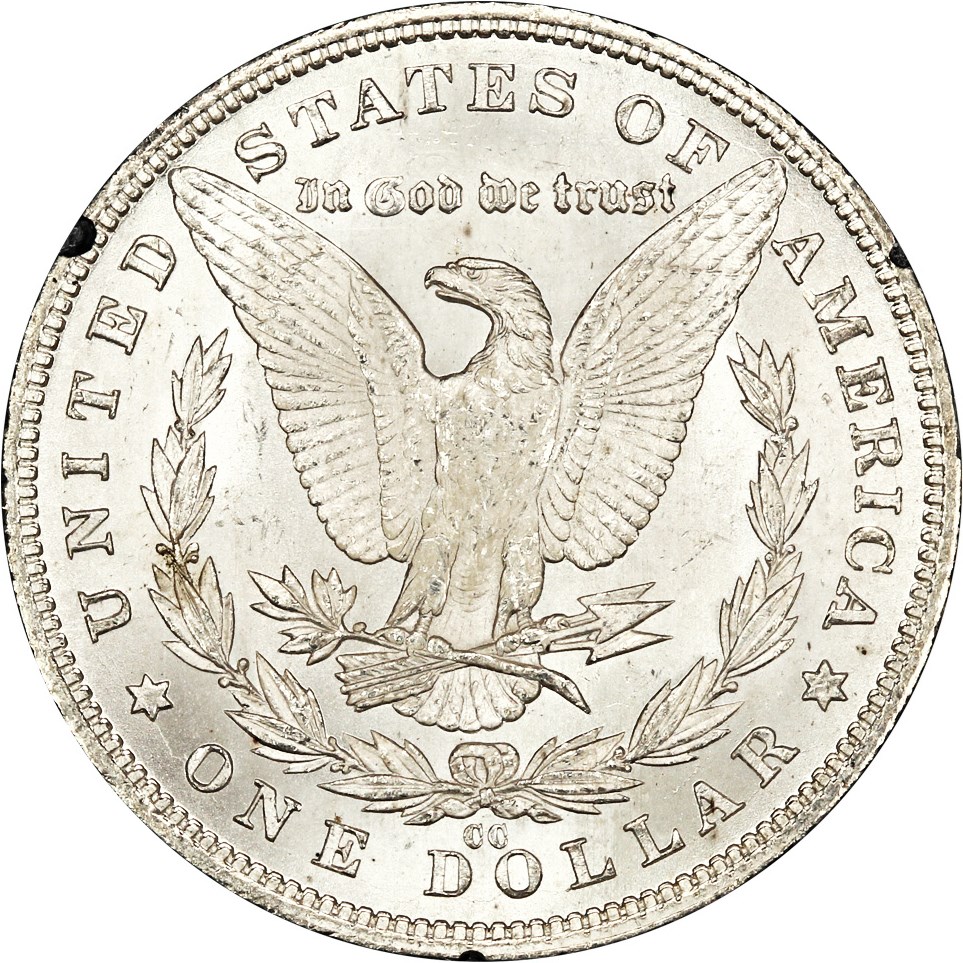 image for: 1890-CC $1 NGC/GSA MS62 GSA Hoard (VAM-9A, Box & COA)