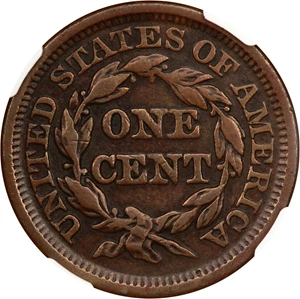 image for: 1847 1c NGC VF Details (Cleaned)