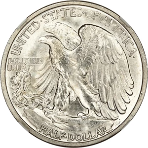 image for: 1944-S 50c NGC UNC Details (Obverse Cleaned)
