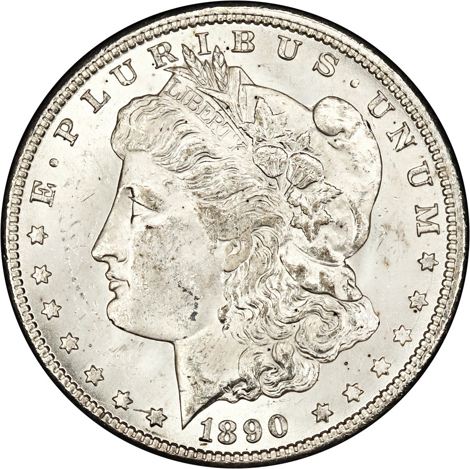 image for: 1890-CC $1 NGC/GSA MS62 GSA Hoard (VAM-9A, Box & COA)