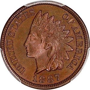 image for: 1887 1c PCGS/CAC Proof 66 BN