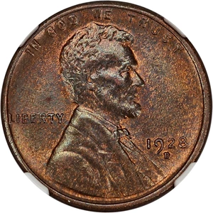 image for: 1928-D 1c NGC AU58 BN