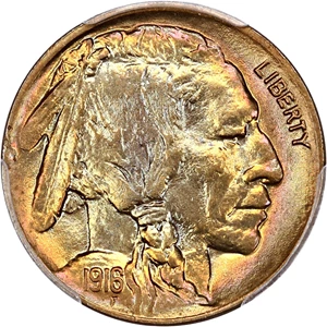 image for: 1916-D 5c PCGS MS66