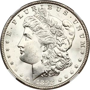 image for: 1892 $1 NGC MS66