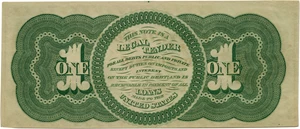 image for: FR. 16c 1862 $1 Legal Tender PMG About Unc 50