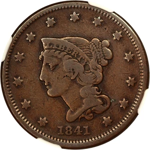 image for: 1841 1c NGC VG-10 BN