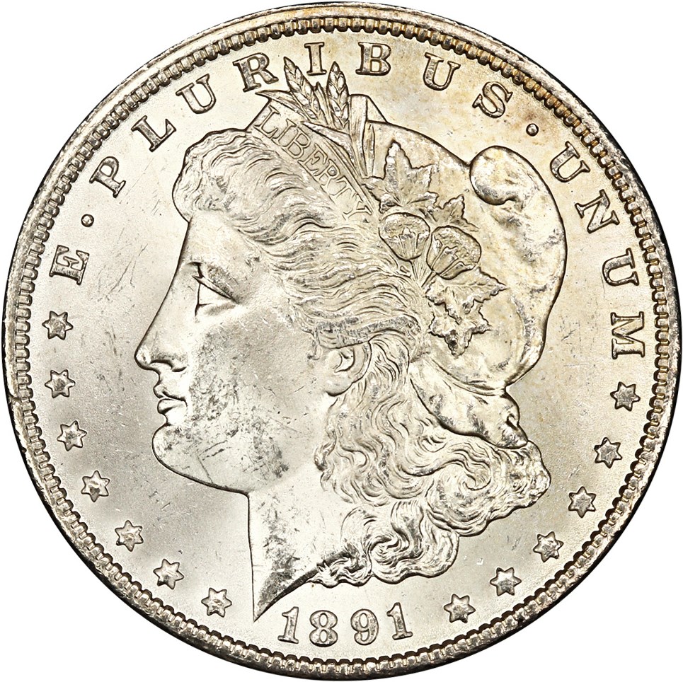 image for: 1891-CC $1 NGC/GSA MS64 GSA Hoard (Box & COA)