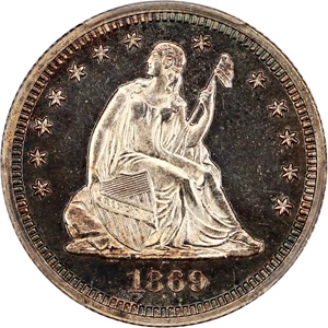 image for: 1869 25c PCGS Proof 66 CAM