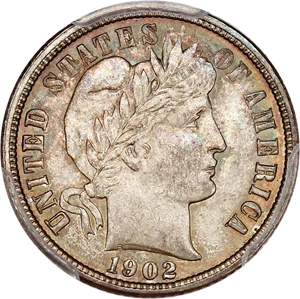 image for: 1902-O 10c PCGS MS65