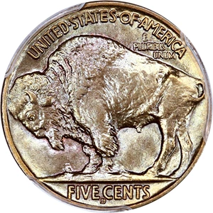 image for: 1916-D 5c PCGS MS66