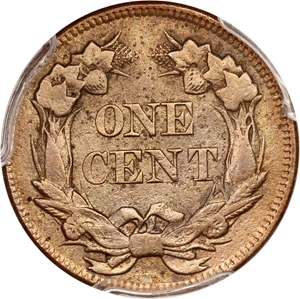 image for: 1858 Flying Eagle 1c PCGS AU Details (Small Letters, Cleaned)