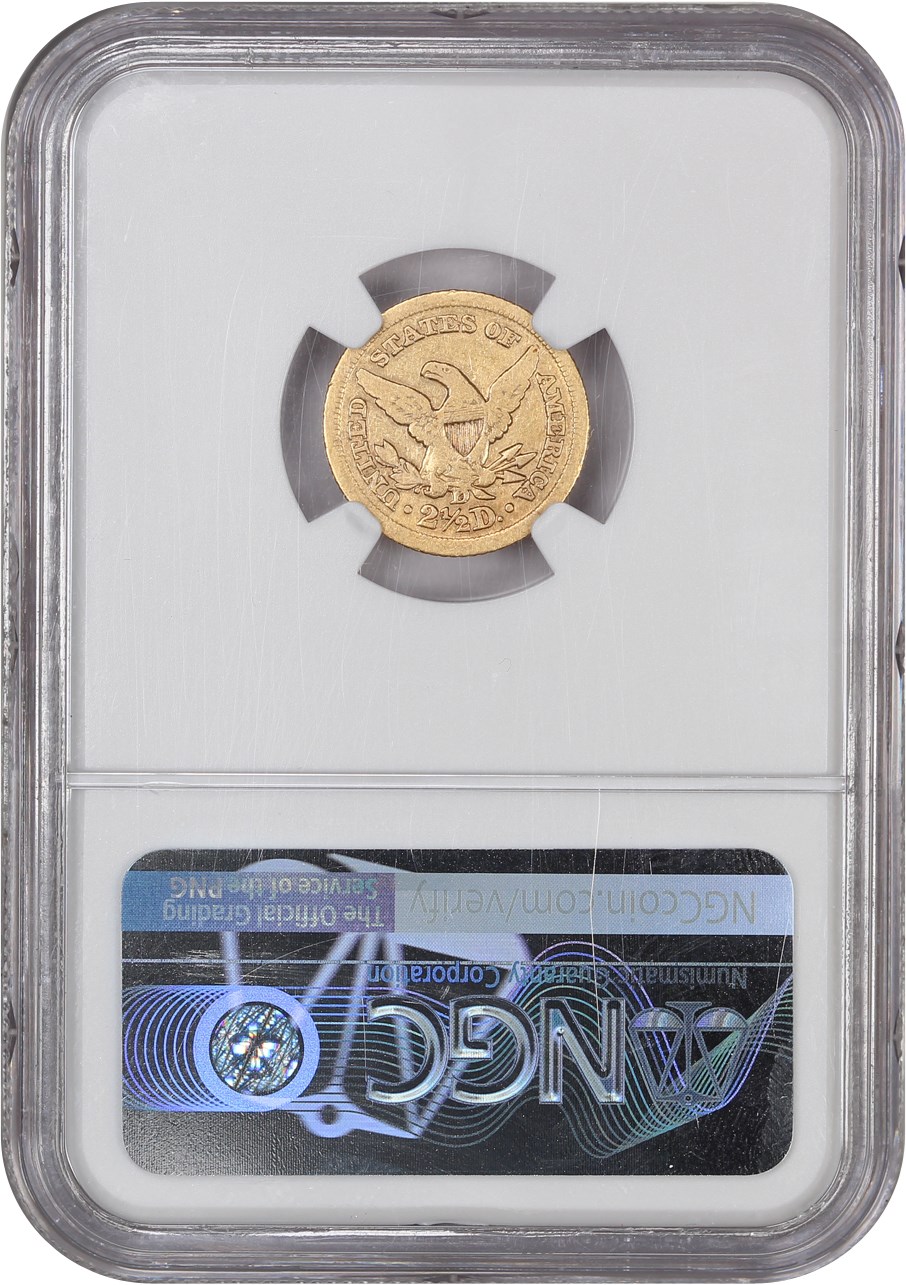 image for: 1853-D 2 1/2 NGC VF20