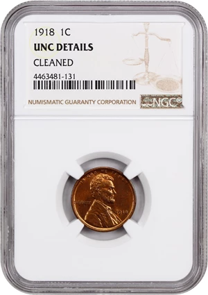 image for: 1918 1c NGC UNC Details (Cleaned)