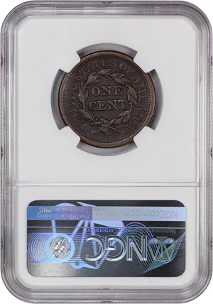 image for: 1850 1c NGC VF Details (Environmental Damage)