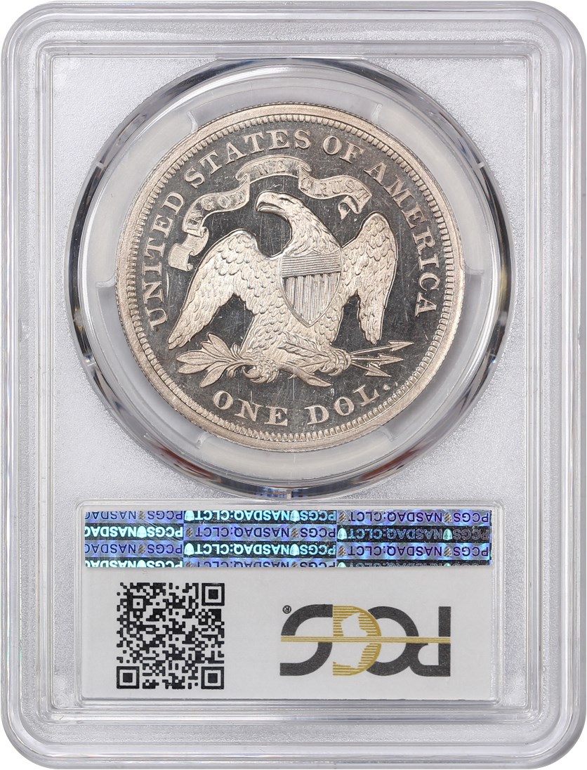 image for: 1868 $1 PCGS Proof 64 CAM