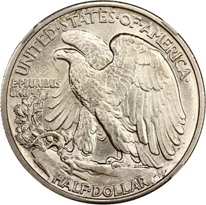 image for: 1939 50c NGC UNC Details (Obv Cleaned)