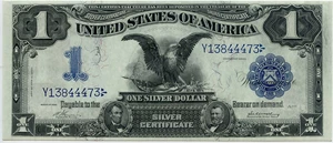 image for: FR. 229 1899 $1 Silver Certificate PMG Gem Unc 65 EPQ