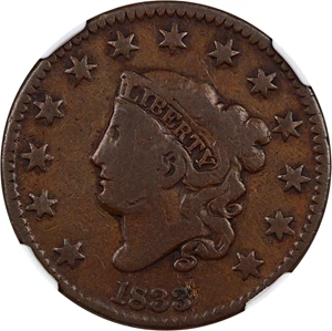 image for: 1833 1c NGC Good-06 BN