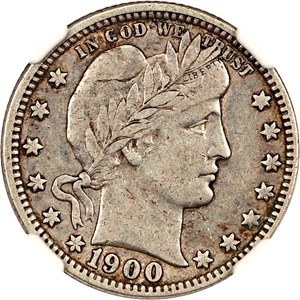 image for: 1900-O 25c NGC VF25
