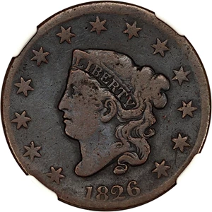 image for: 1826 1c NGC Good Details (Bent)