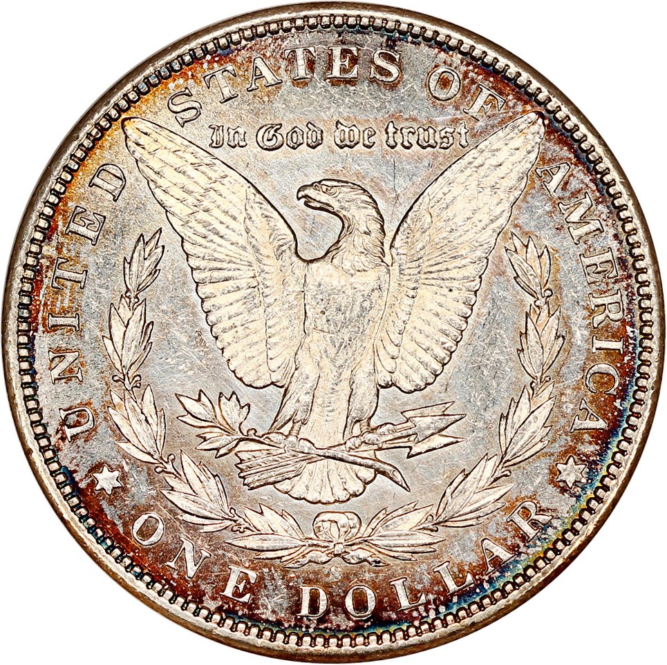 image for: 1895-S $1 NGC MS60 PL (OH)