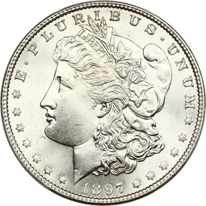 image for: 1897 $1 PCGS MS67