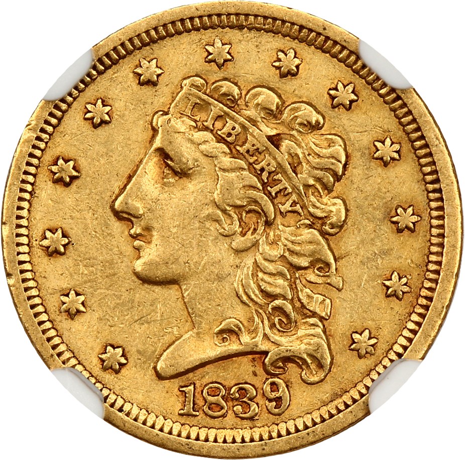 image for: 1839 $2.5 NGC XF45