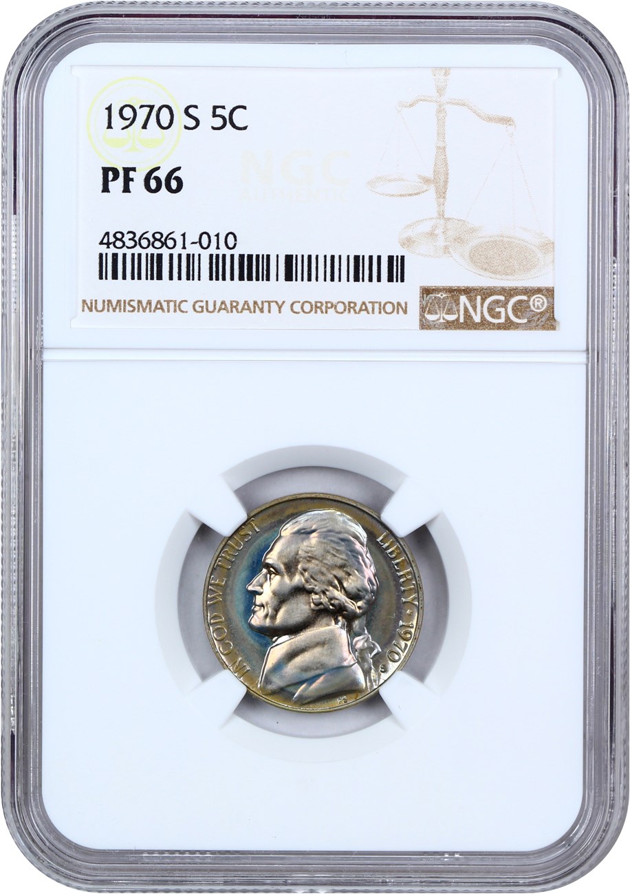 image for: 1970-S 5c NGC Proof 66
