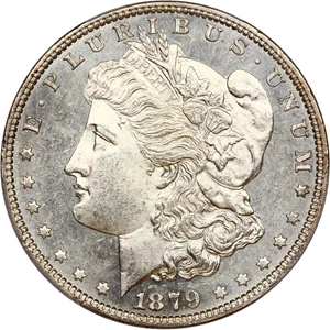 image for: 1879 $1 PCGS MS65 PL