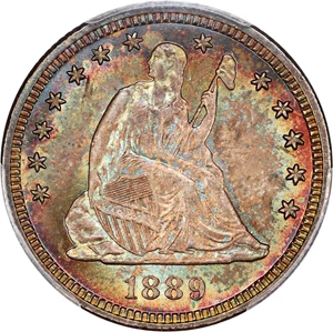 image for: 1889 25c PCGS MS66+