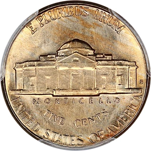 image for: 1939-S 5c PCGS MS67 FS (Reverse of 1940)
