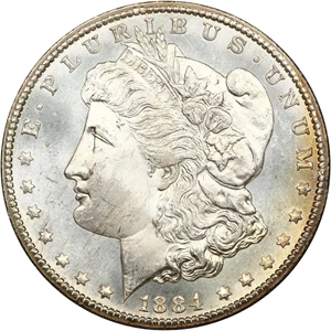 image for: 1884-CC $1 NGC/GSA/CAC MS65 GSA Hoard