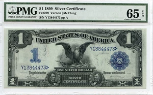 image for: FR. 229 1899 $1 Silver Certificate PMG Gem Unc 65 EPQ