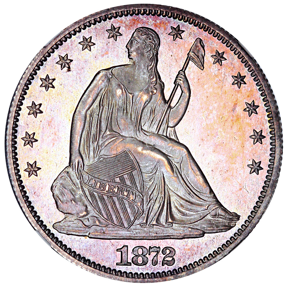 image for: 1872 50c NGC Proof 62 CAM