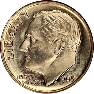 image for: 1965 10c NGC MS68 (Special Mint Set)
