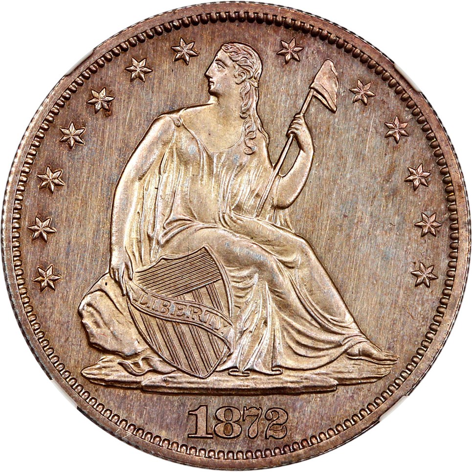 image for: 1872 50c NGC Proof 62 CAM
