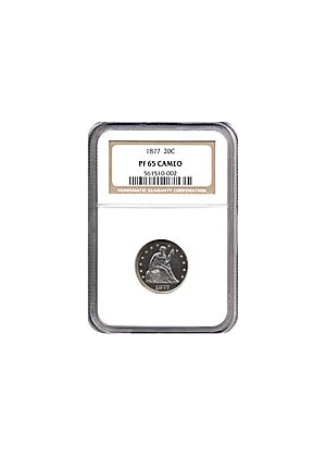 image for: 1877 20c NGC Proof 65 Cameo