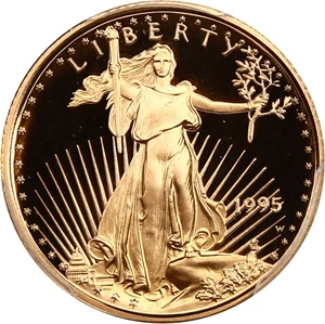 image for: 1995-W Gold Eagle $5 PCGS Proof 69 DCAM