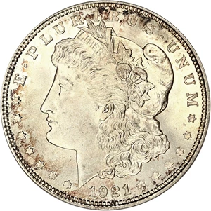 image for: 1921 Morgan $1 PCGS MS67