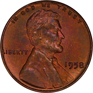 image for: 1958 1c NGC MS66 RB
