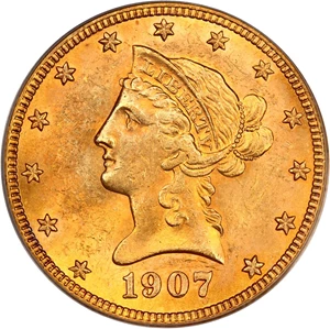 image for: 1907-S $10 PCGS MS63