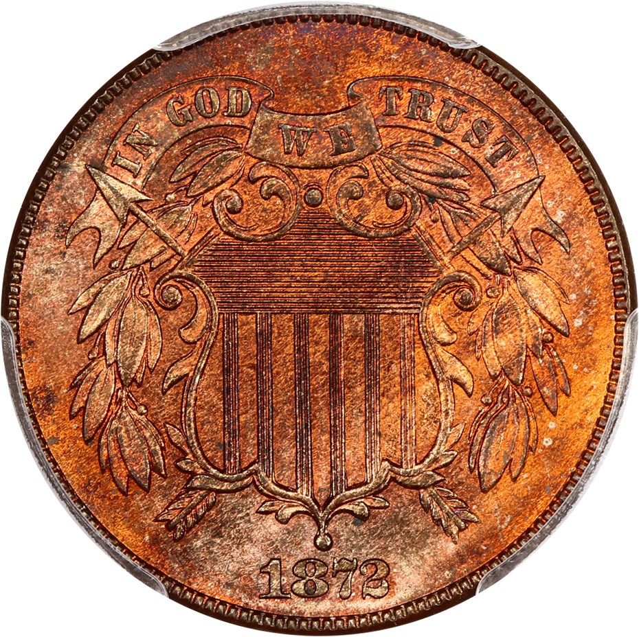 image for: 1872 2c PCGS MS65 RB