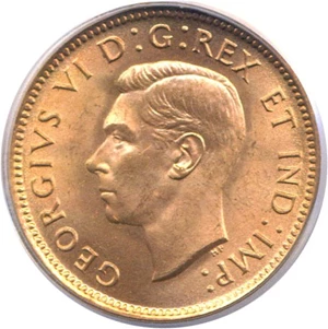image for: Canada: 1939 1c PCGS MS65 RD